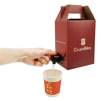 1L-10L Aseptischer Getränke-Bib-Filler-Verschließer Beutel in der Box Heißsiegel-Aluminium-Wein- & Saftbeutel mit Vitop-Ventil für Mineralwasser