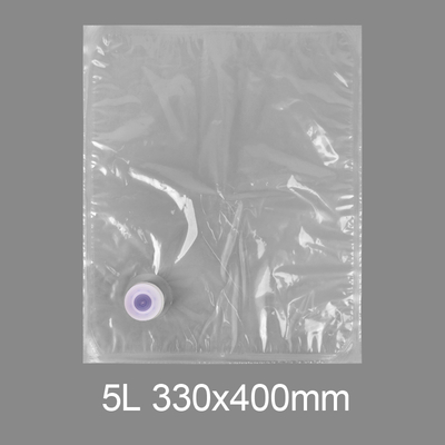Custom Transparent BIB 3l 5l 10l 20l Plastic Tap Bag Drinking Water Wine Juice Bag in Box Dispenser With Butterfly Valve Vitop