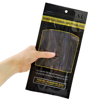 Medium Zigarren Humidor Beutel mit Ziplock-Verschluss aus 0,09 mm Material, die eine Aufbewahrungslösung zur Erhaltung von Zigarren und Frische bieten