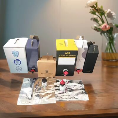 Textured Surface Bag in Box Kunststoffbehälter mit Ausguss geeignet für Lebensmittelflüssigkeitsverpackungen Anwendungen