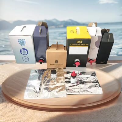 Textured Surface Bag in Box Kunststoffbehälter mit Ausguss geeignet für Lebensmittelflüssigkeitsverpackungen Anwendungen