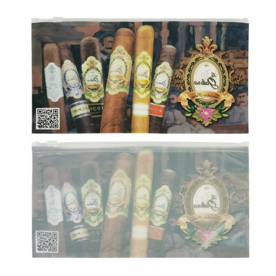 Kleine Plastik-Zigarrentaschen Zigarren-Befeuchtungstaschen aus Kunststoff mit Reißverschluss, entwickelt für Feuchtigkeitsspeicherung und einfachen wiederverschließbaren Zugang