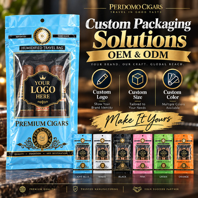 Lightweight And Compact Cigar Humidor Bags Tear-resistant And Puncture-resistant Cigar Moisturizing Plastic Zipper Bags Protection For Cigars