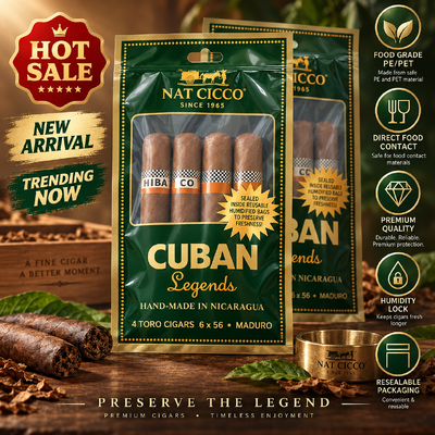 Ziplock Design Cigar Humidor Bags Featuring Inside Humidity Sheet and 009mm Thickness Providing Cigar Moisture Maintenance