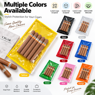 Cigar Humidor Bags Volume 5 Cigars Customer Request Protection and Humidity Maintenance for Cigars
