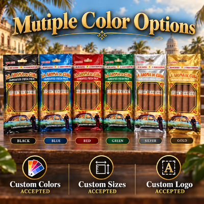 MOPPPE Material Structure Humidified Cigar Bags Featuring Inside Humidity Sheet Offering Moisture Balance and Protection for Cigars