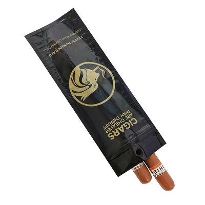 Food-grade TPU And PE cigar packaging bag volume 5 cigars moisture proof resealable pouch perfect for cigar storage needs