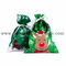Custom Printed Exquisite Plastic Drawstring Gift Bag For Halloween / Christmas Day
