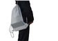 0.08mm bereifte CPE-Zugschnur-doppelter Schulter-Rucksack-Plastikzugschnur-Taschen für Kleidung