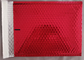 Rote glänzende Blasen-Post-Tasche Logo Customized Dimension Tolerance ±0.2