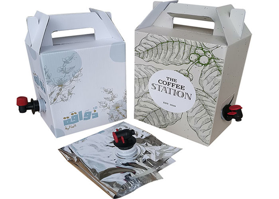 Wein-/Saft-/Trinkwasser-aseptische Tasche im Kasten, SCHELLFISCH Taschen mit Vitop-Hahn