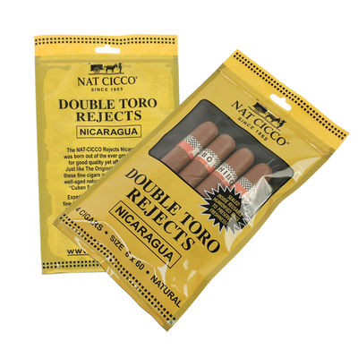 Individuelle Tabakverpackung Befeuchter Plastikbeutel Befeuchter Zigarrenbeutel mit Hygrometer und Trennwand