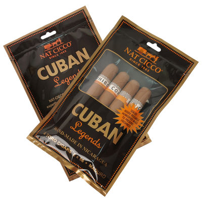 Personalisierte Logo-Custom-Zigarrenhumidor-Feuchtigkeitspflege-Verpackungsbeutel-Tasche-Verpackung-Reißverschluss-Luftbefeuchterbeutel für Zigarren