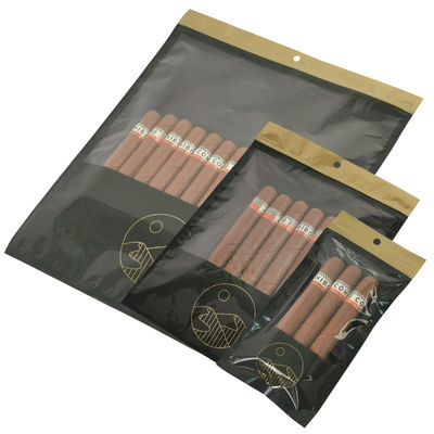 Individuell bedruckte Zip-Lock-Zigarrenhumidorbeutel, befeuchtete Zigarrenverpackungsbeutel mit Befeuchtungssystem für Zigarrenzubehör
