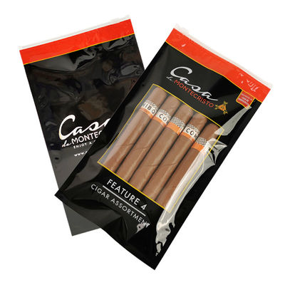 Rotogravurdruck PET/PE Plastiktüten Seitenverschlussbeutel mit Reißverschluss Zigarrenbeutel Tabakbeutel Mylar-Tasche für die Verpackung