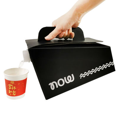 Custom Logo Druck 1L 2L 3L 5L 10L Einwegkaffee Getränk Wein BIB Tasche in Box Dispenser Kaffee zum Mitnehmen aseptische Tasche in Box