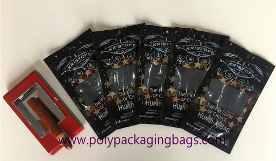 Kundenspezifische Druckfeuchtigkeits-Feuchtigkeits-Beweis-Zigarren-Tabak-Verpackentasche mit Reißverschluss